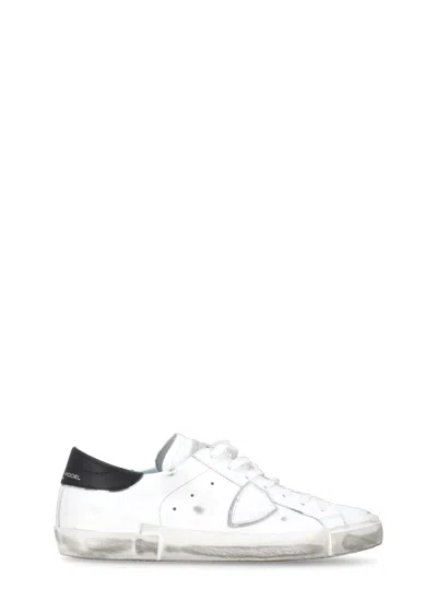 Shop Philippe Model Prsx Basic Sneakers In White