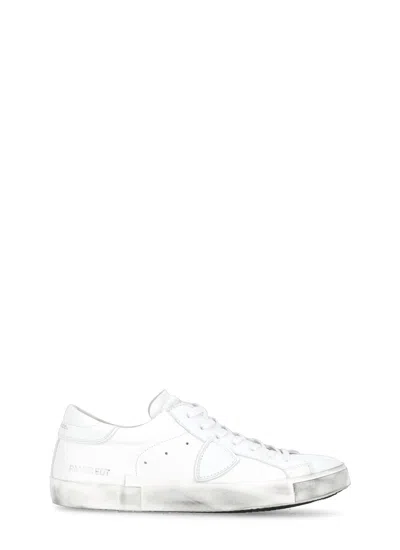 Shop Philippe Model Prsx Basic Sneakers In White
