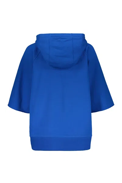 Shop Burberry Short Sleeved Sweatshirt In Blue
