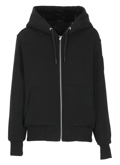 Shop Moose Knuckles Classic Bunny Padded Sweatshirt In Black