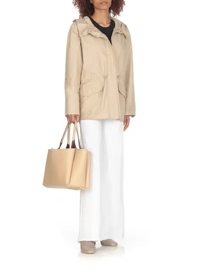 Shop Fay Parka With Hood In Beige