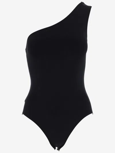 Shop Eres One-piece One-shoulder Swimsuit In Black