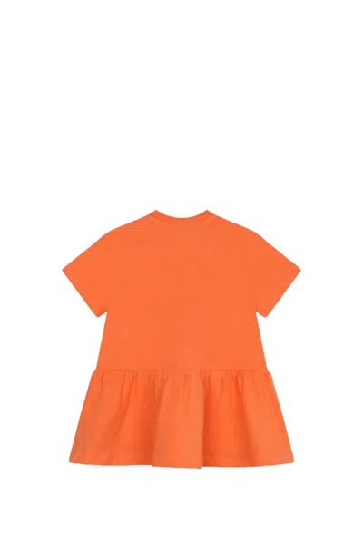 Shop Kenzo Cotton Dress In Orange