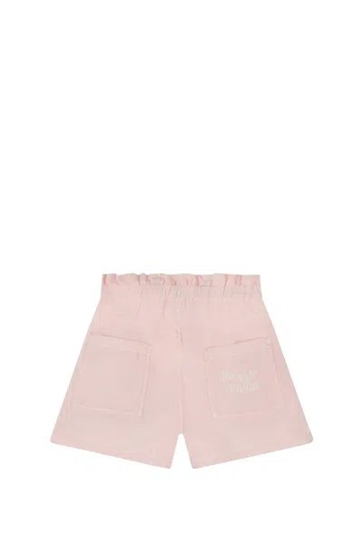 Shop Kenzo Cotton Shorts In Rose