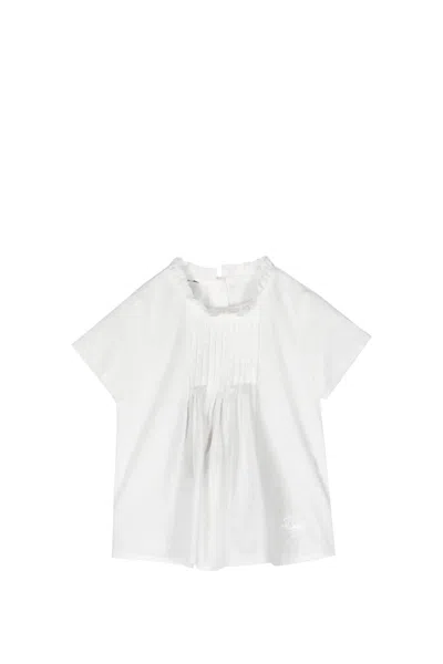 Shop Etro Cotton Blouse In White