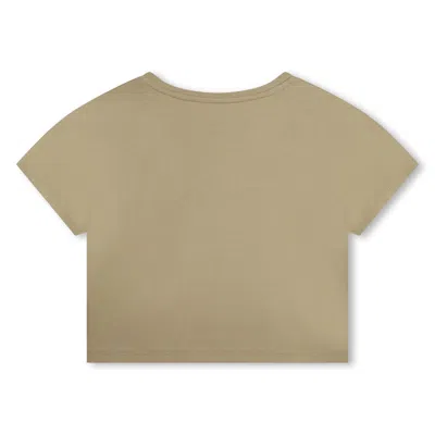 Shop Michael Kors T-shirt Con Logo In Beige