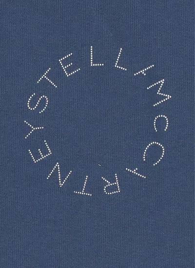 Shop Stella Mccartney Hoodie With Logo In Blue