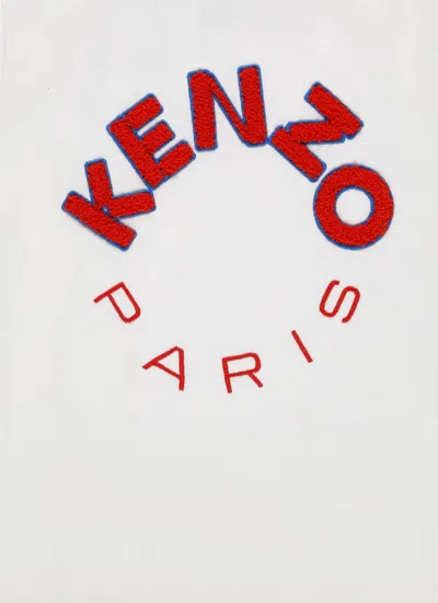 Shop Kenzo T-shirt With Logo In Ivory