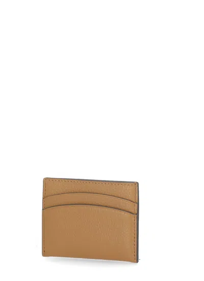 Shop Tory Burch Robinson Card Holder In Brown