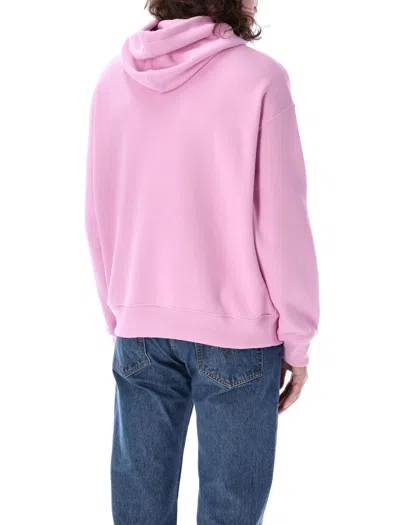 Shop Lacoste Loose Fit Hoodie In Bubble Pink