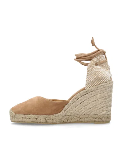 Shop Castaã±er Carina Wedge Espadrilles In Tostado