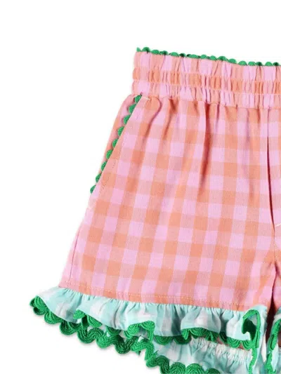 Shop Stella Mccartney Shorts Con Ruches In Pink