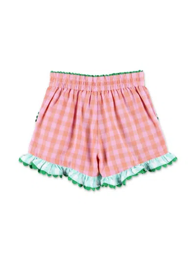 Shop Stella Mccartney Shorts Con Ruches In Pink