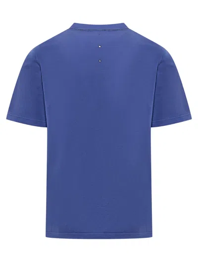 Shop Premiata T-shirt With Print In Blue