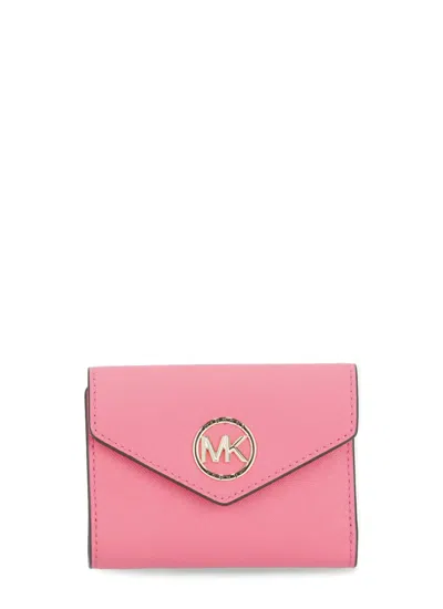 Shop Michael Michael Kors Greenwich Wallet In Pink