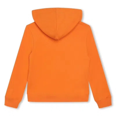 Shop Lanvin Felpa Con Logo In Orange