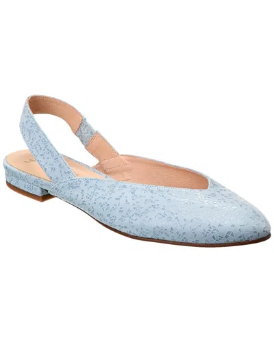 Shop French Sole Breezy Suede Slingback Flat In Blue