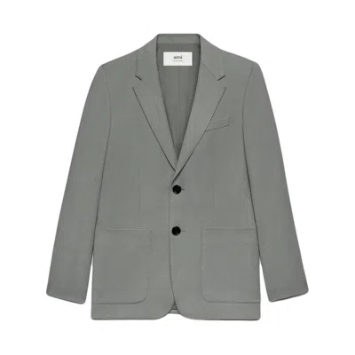 Shop Ami Alexandre Mattiussi Ami Paris Jackets In Grey