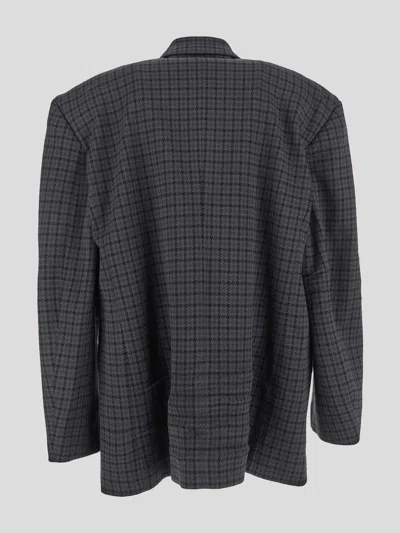 Shop Balenciaga Jackets In Grey