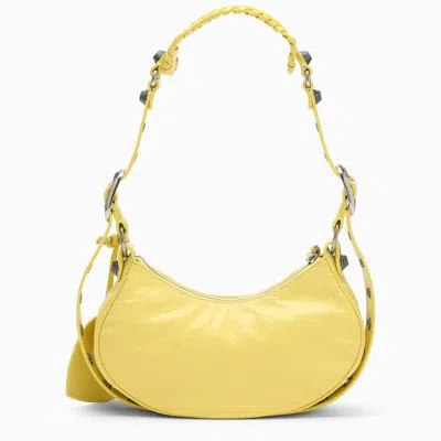 Shop Balenciaga Le Cagole Xs Mini Bag In Yellow