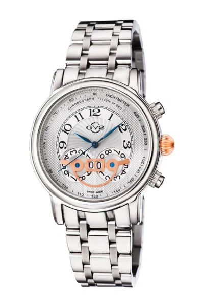 Shop Gevril Montreux Bracelet Watch, 44mm In Metallic Silver