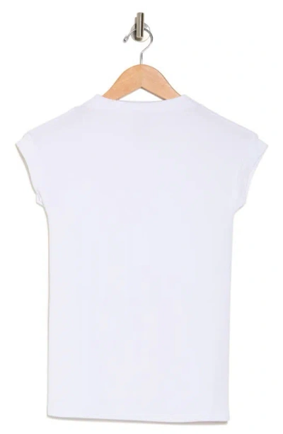 Shop Industry Republic Clothing Shrunken Mock Neck Rib Top In White