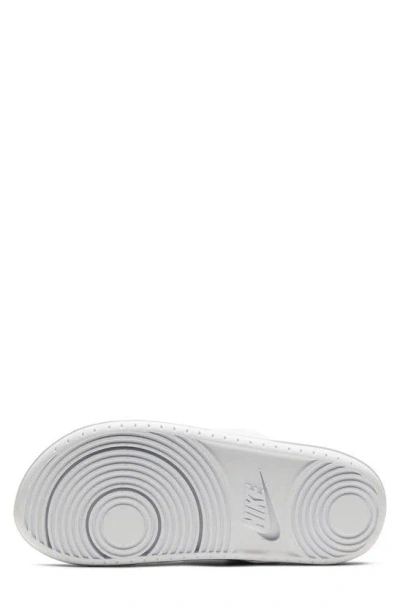 Shop Nike Offcourt Duo Strap Slide Sandal In 100 White/black