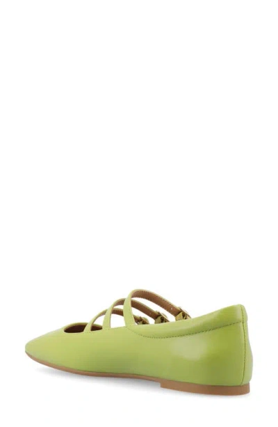 Journee Collection Darlin Multi Strap Mary Jane Flat In Green