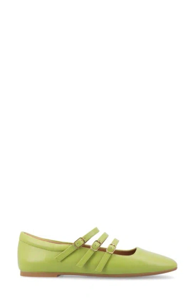 Journee Collection Darlin Multi Strap Mary Jane Flat In Green