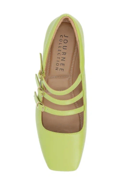 Journee Collection Darlin Multi Strap Mary Jane Flat In Green