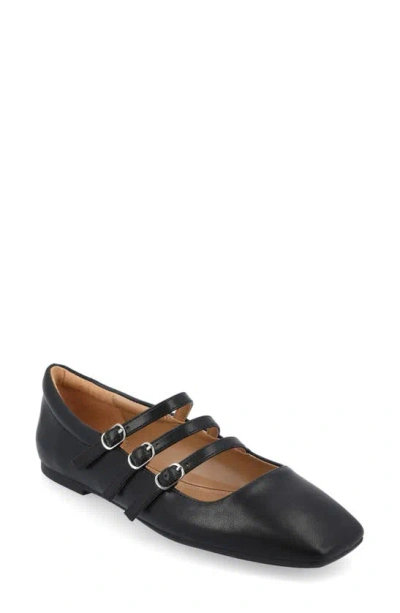 Journee Collection Darlin Multi Strap Mary Jane Flat In Black