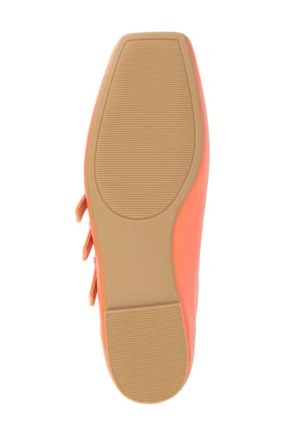 Journee Collection Darlin Multi Strap Mary Jane Flat In Orange