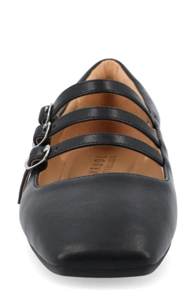 Journee Collection Darlin Multi Strap Mary Jane Flat In Black