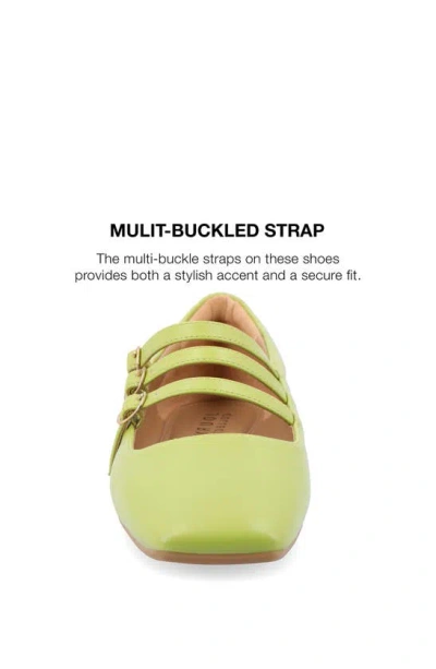 Journee Collection Darlin Multi Strap Mary Jane Flat In Green