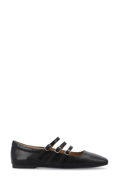 Journee Collection Darlin Multi Strap Mary Jane Flat In Black
