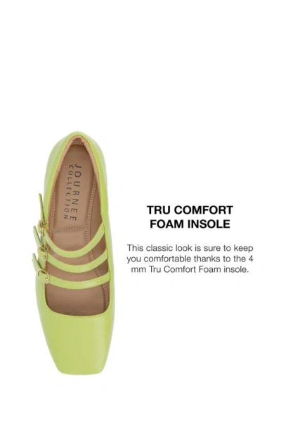 Shop Journee Collection Darlin Multi Strap Mary Jane Flat In Green