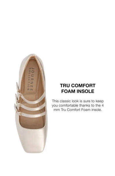 Journee Collection Darlin Multi Strap Mary Jane Flat In Gold