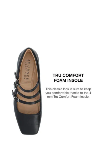 Journee Collection Darlin Multi Strap Mary Jane Flat In Black