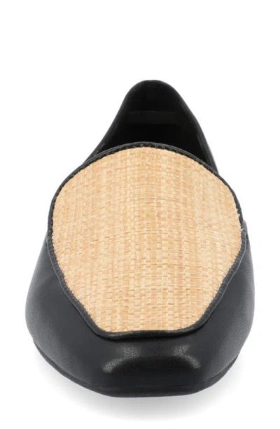 Journee Collection Women's Kennza Cut Out Slip On Loafers In Black