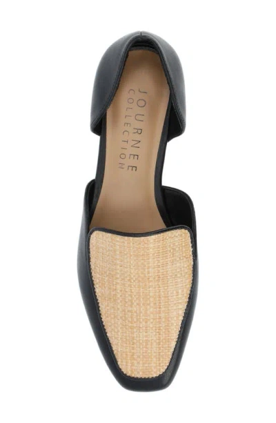 Journee Collection Women's Kennza Cut Out Slip On Loafers In Black