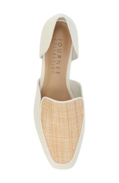Journee Collection Kennza Womens Moc Closed Toe Loafers In Off White