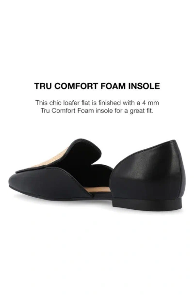 Journee Collection Women's Kennza Cut Out Slip On Loafers In Black