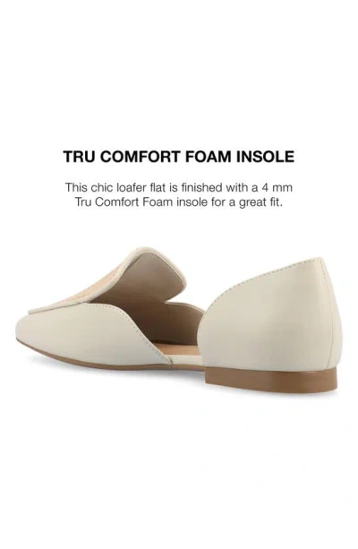 Journee Collection Kennza Womens Moc Closed Toe Loafers In Off White