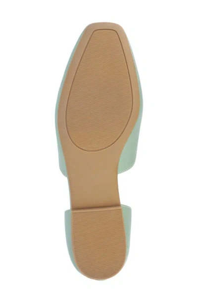 Journee Collection Kennza Mixed Media Loafer In Sage