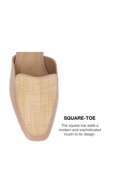 Journee Collection Kennza Mixed Media Loafer In Tan