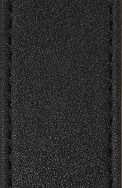 Shop Allsaints Hexagon Link Leather Belt In Black / Warm Brass