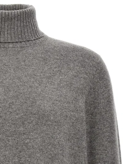 Shop Brunello Cucinelli Cachemire Turtleneck Sweater In Gray