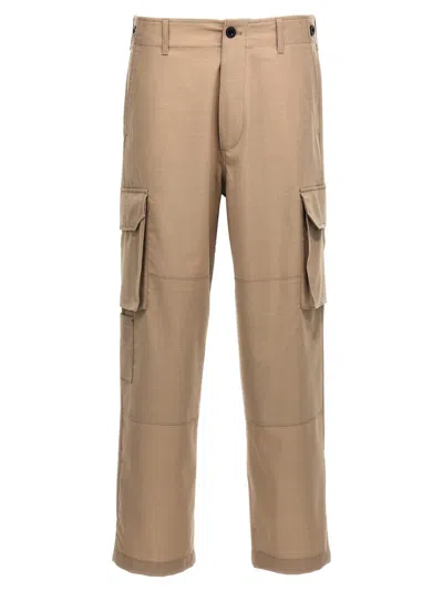 Department Five Beige Multi Pockets Pants In Beige