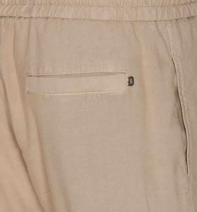 Shop Dondup Trousers In Beige
