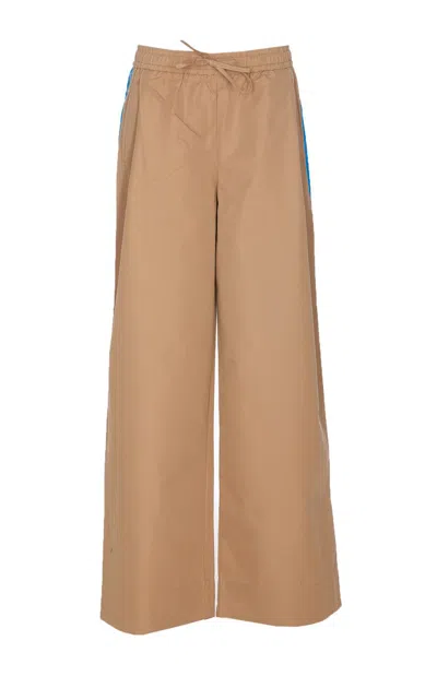 Shop Essentiel Antwerp Trousers In Brown